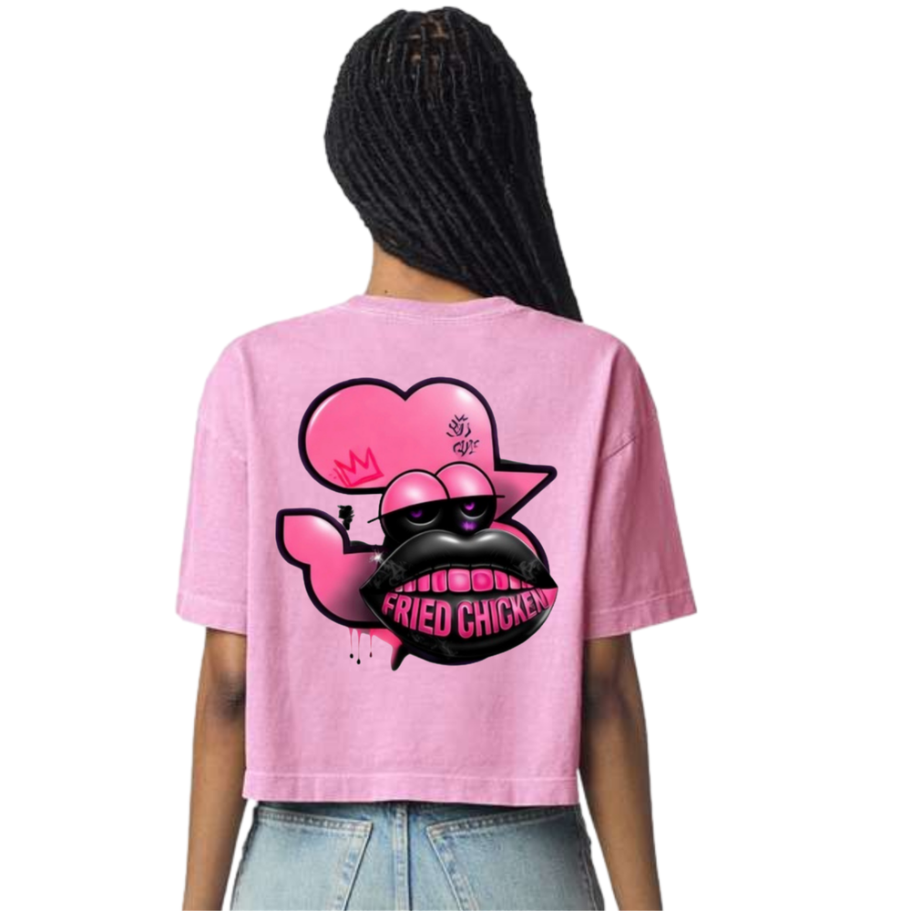 FRIEND CHICKEN PINK LEMONADE EDITION CROPPED TOP