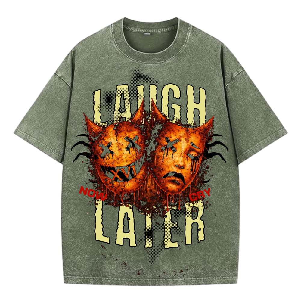 Laugh Later Graphic Tee by Solid 16 & Co