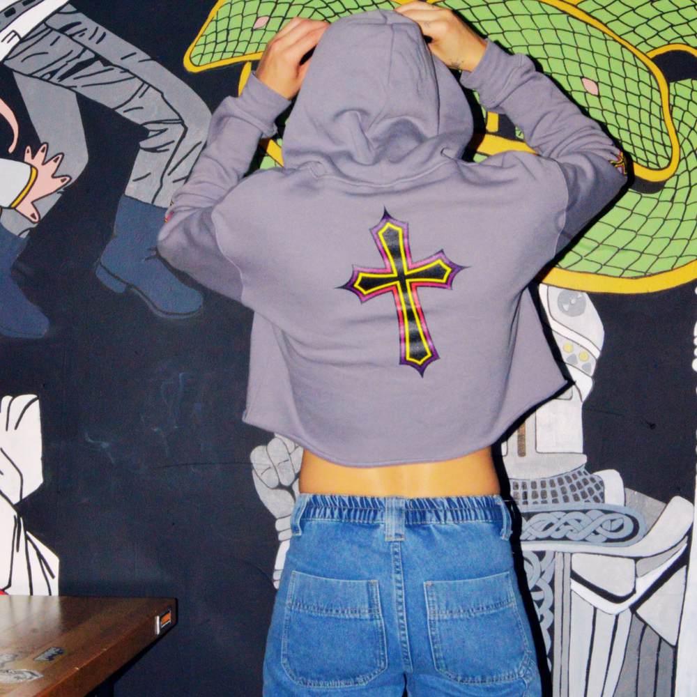 LADY BANDZ Crop Hoodie