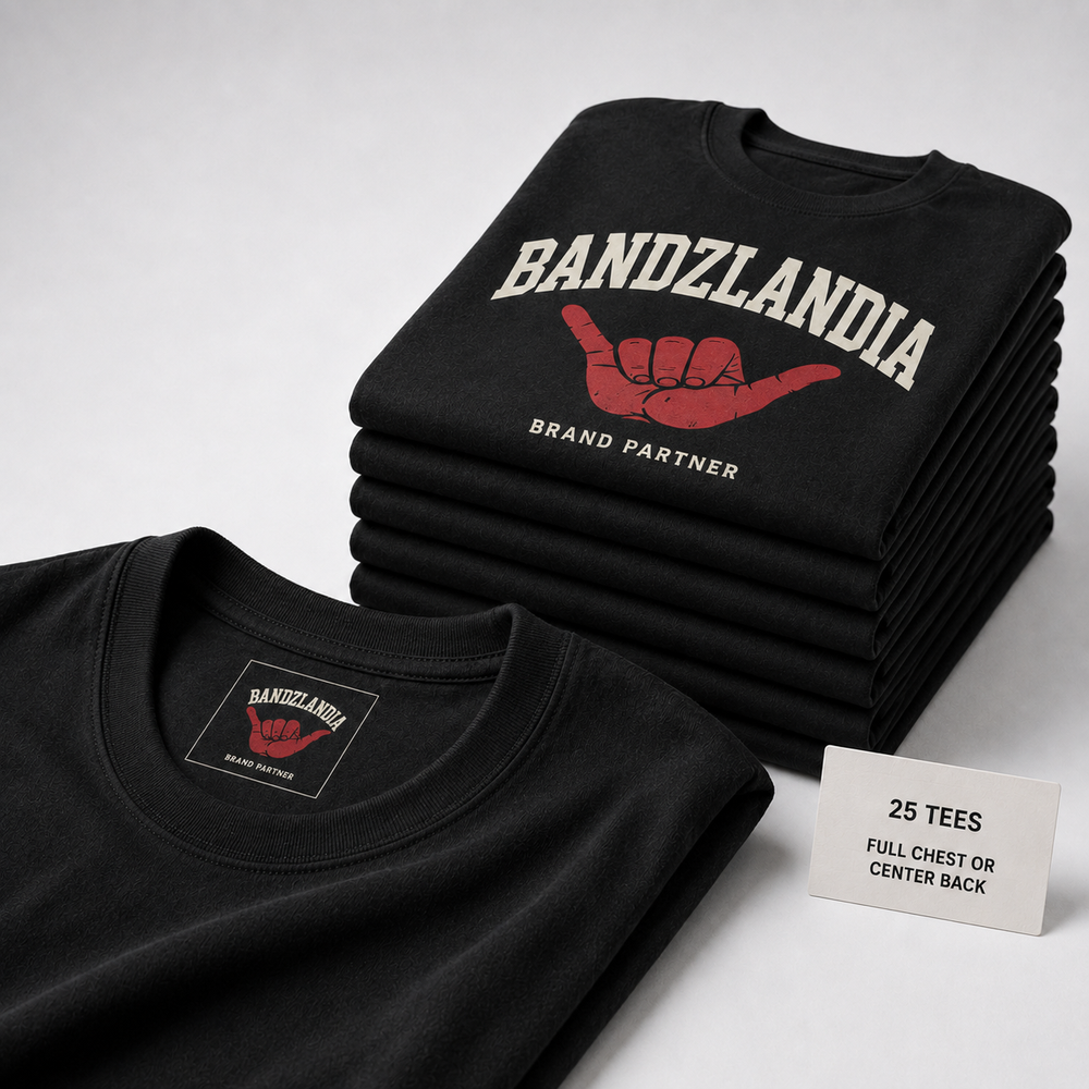 Brand Partner Full Chest or Center Back Starter Pack - 25 tee secondary studio presentation