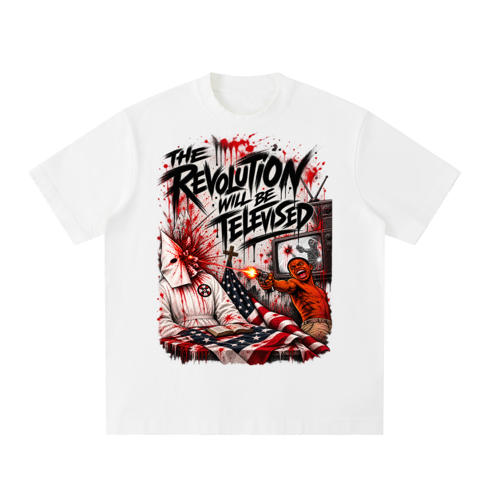 Heavyweight Vintage Washed Frayed T-Shirt product image 1