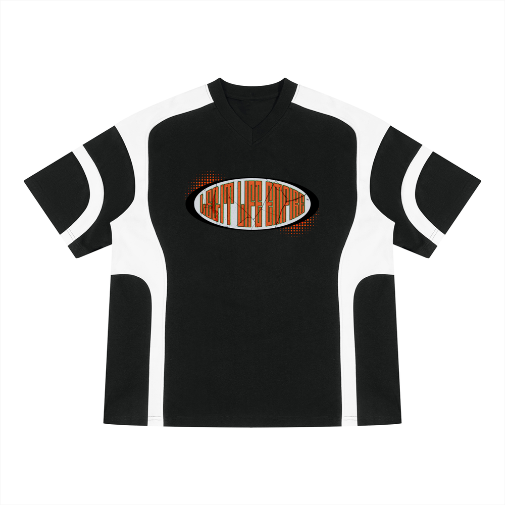Unisex Color Block V-Neck T-Shirt