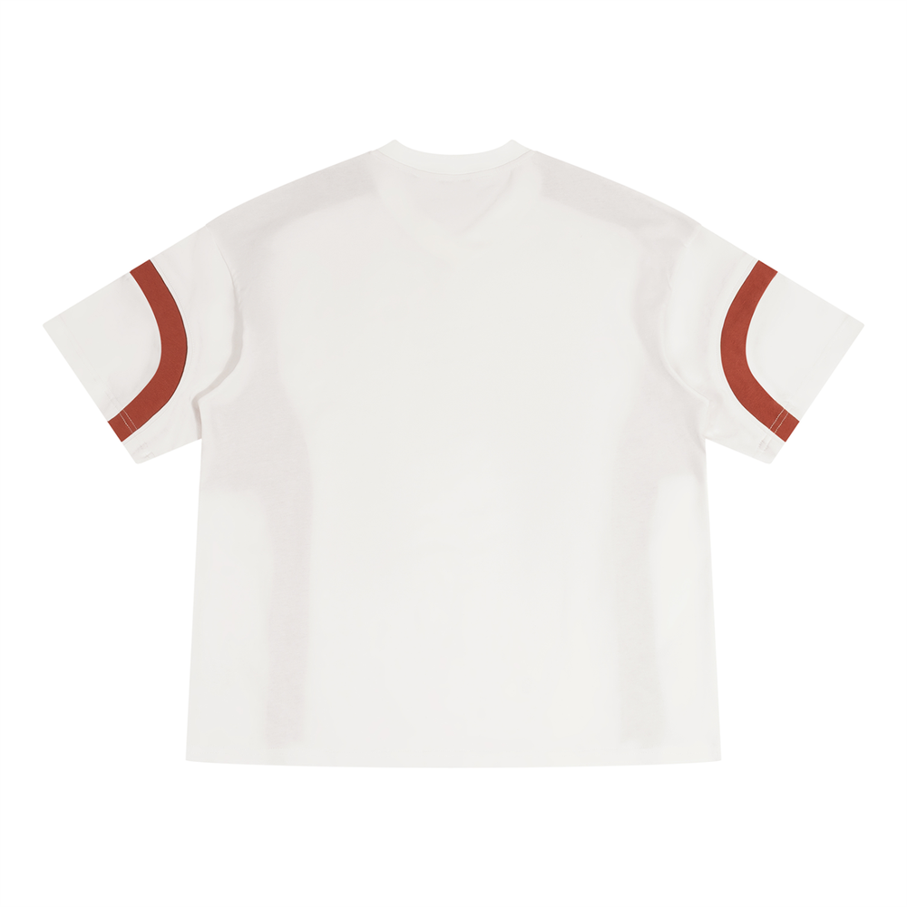 Unisex Color Block V-Neck T-Shirt