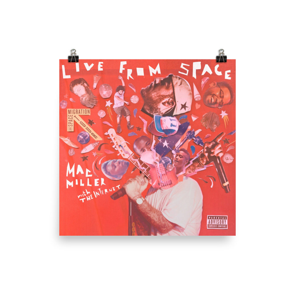 live from space mac miller poster